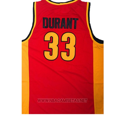 Camiseta Oak Hill Kevin Durant NO 33 Rojo